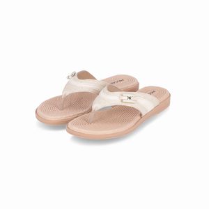 Chinelo Rasteirinha Adla Off White