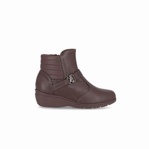 PICCADILLY MAXI - Bota Beth Anabela Médio Madeira