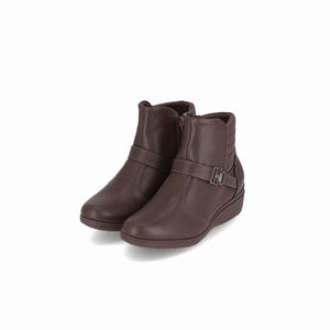 PICCADILLY MAXI - Bota Beth Anabela Médio Madeira