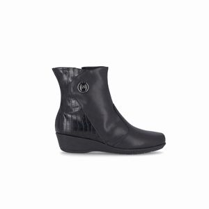 Bota Ivone Cano Médio Anabela Preto