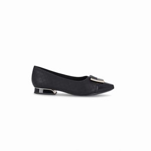 PICCADILLY MAXI - Sapato Silvia Salto Baixo Preto