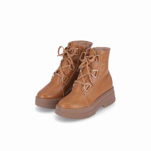 Bota Fabiana Cano Médio Mascavo
