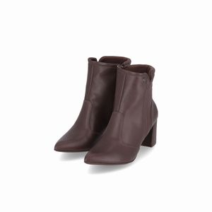 Bota Luiza Cano Curto Salto Alto Madeira