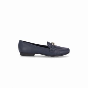 Loafer Raquel Salto Baixo Navy