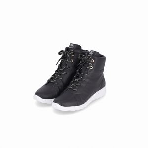 Bota Fabi Cano Curto Rasteira Preto