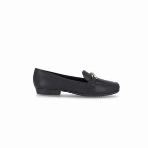 Loafer Raquel Salto Baixo Preto