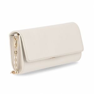 Bolsa Leila Clutch Pequena Off White