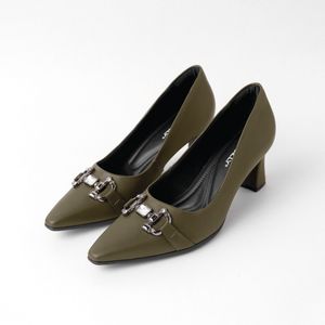 Scarpin Irene Salto Alto Militar