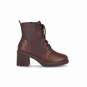 PICCADILLY MAXI - Bota Denise Cano Curto Salto Alto Madeira