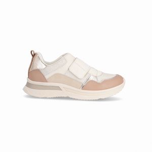 Tênis Energy Anabela Médio Off White/Nude Claro