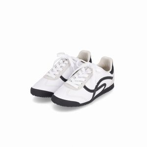 Tênis Kelly Rasteira Branco com Preto