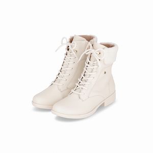 Bota Leci Cano Médio Salto Baixo Off White