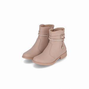 Bota Leci Cano Curto Salto Baixo Fendi