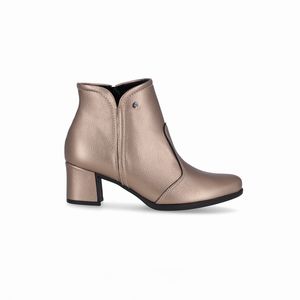 Bota Danubia Cano Curto Salto Médio Ouro Velho