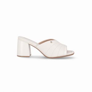 Tamanco Flavia Salto Alto Off White