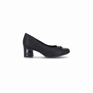 Sapato Danubia Salto Médio Preto