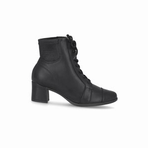 Bota Danubia Cano Curto Salto Médio Preto
