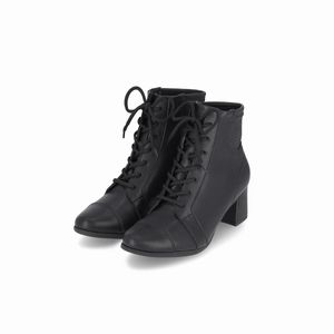 Bota Danubia Cano Curto Salto Médio Preto