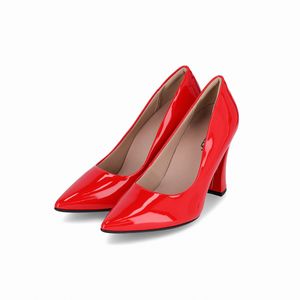 Scarpin Silvana Salto Alto Vermelho