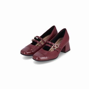 PICCADILLY MAXI - Sapato Boneca Estela Salto Médio Vinho