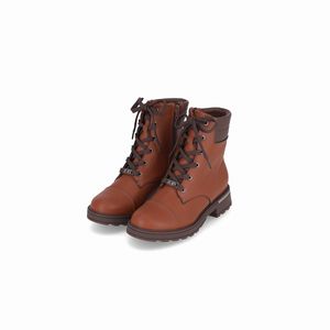 PICCADILLY MAXI - Bota Gisa Cano Curto Salto Médio Conhaque