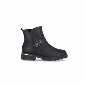 PICCADILLY MAXI - Bota Gisa Cano Curto Salto Médio Preto