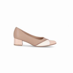 Scarpin Taci Salto Médio Fendi/Rose