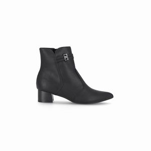 Bota Taci Cano Curto Salto Médio Preto