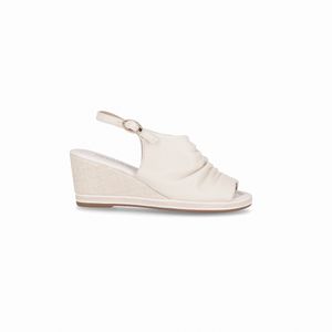 Sandália Alice Anabela Alto Off White