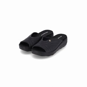 Tamanco Spa Anabela Médio Preto
