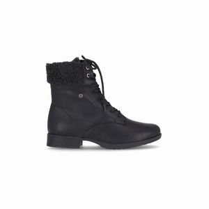 Bota Leci Cano Médio Salto Baixo Preto