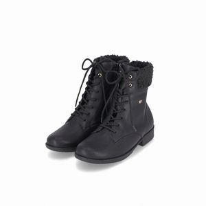 Bota Leci Cano Médio Salto Baixo Preto