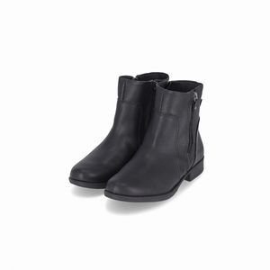 Bota Leci Cano Curto Salto Baixo Preto