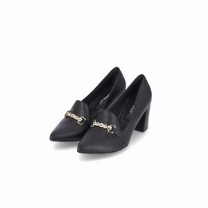 Loafer Luiza Salto Alto Preto
