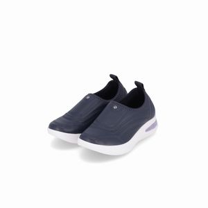 Tênis SoftStep Salto Anabela Médio Navy