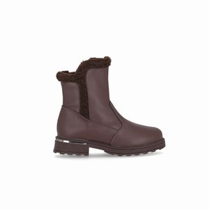 PICCADILLY MAXI - Bota Gisa Cano Curto Salto Médio Madeira