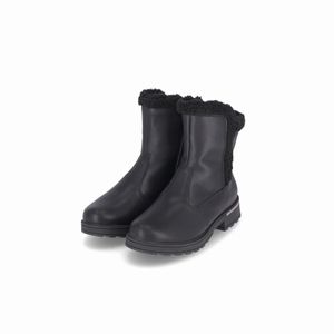 PICCADILLY MAXI - Bota Gisa Cano Curto Salto Médio Preto