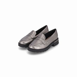 PICCADILLY MAXI - Sapato Mocassim Gisa Salto Médio Pewter