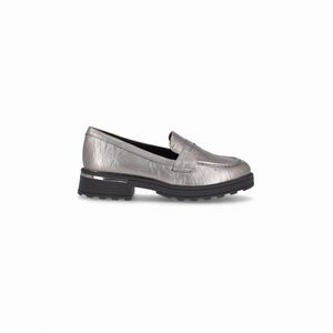 PICCADILLY MAXI - Sapato Mocassim Gisa Salto Médio Pewter
