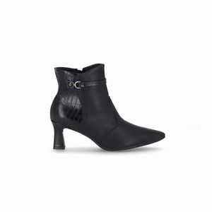 Bota Irene Cano Curto Salto Alto Preto