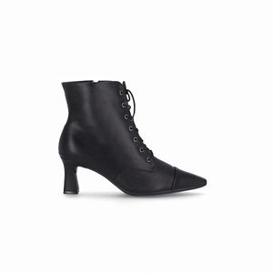 Bota Irene Cano Curto Salto Alto Preto