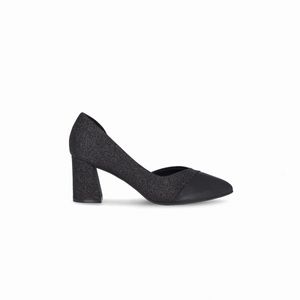 Scarpin Canoinha Luiza Salto Alto Preto