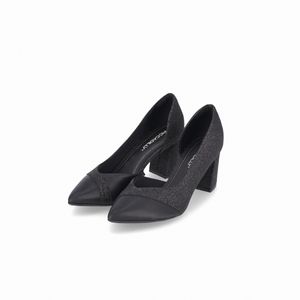 Scarpin Canoinha Luiza Salto Alto Preto