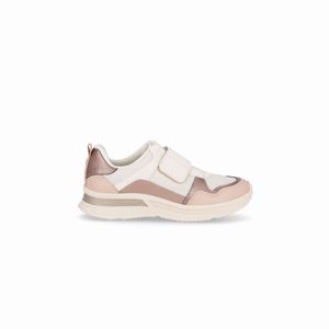Tênis Energy Anabela Médio Off White com Rose