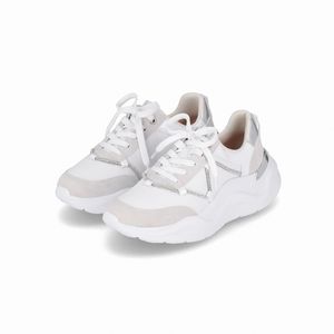 Tênis Fascite Anabela Médio Branco Neve com Nevoa