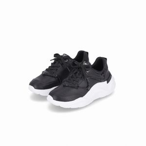 Tênis Fascite Anabela Médio Preto com Preto Absoluto