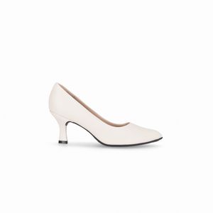 Scarpin Luiza Salto Alto Off White