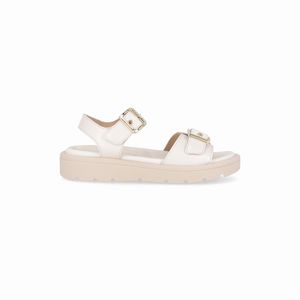 Sandália Gabriela Anabela Baixo Off White