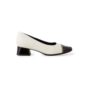 Scarpin Tati Salto Médio Off White