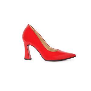 Scarpin Silvana Salto Alto Vermelho